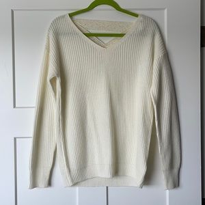 Sweater with Lace Detail